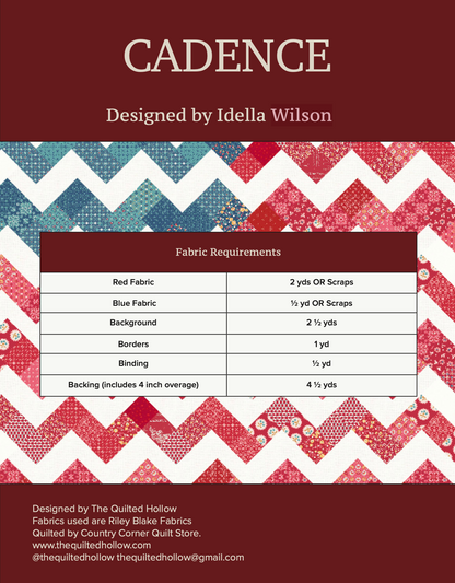 Cadence Quilt Pattern PDF