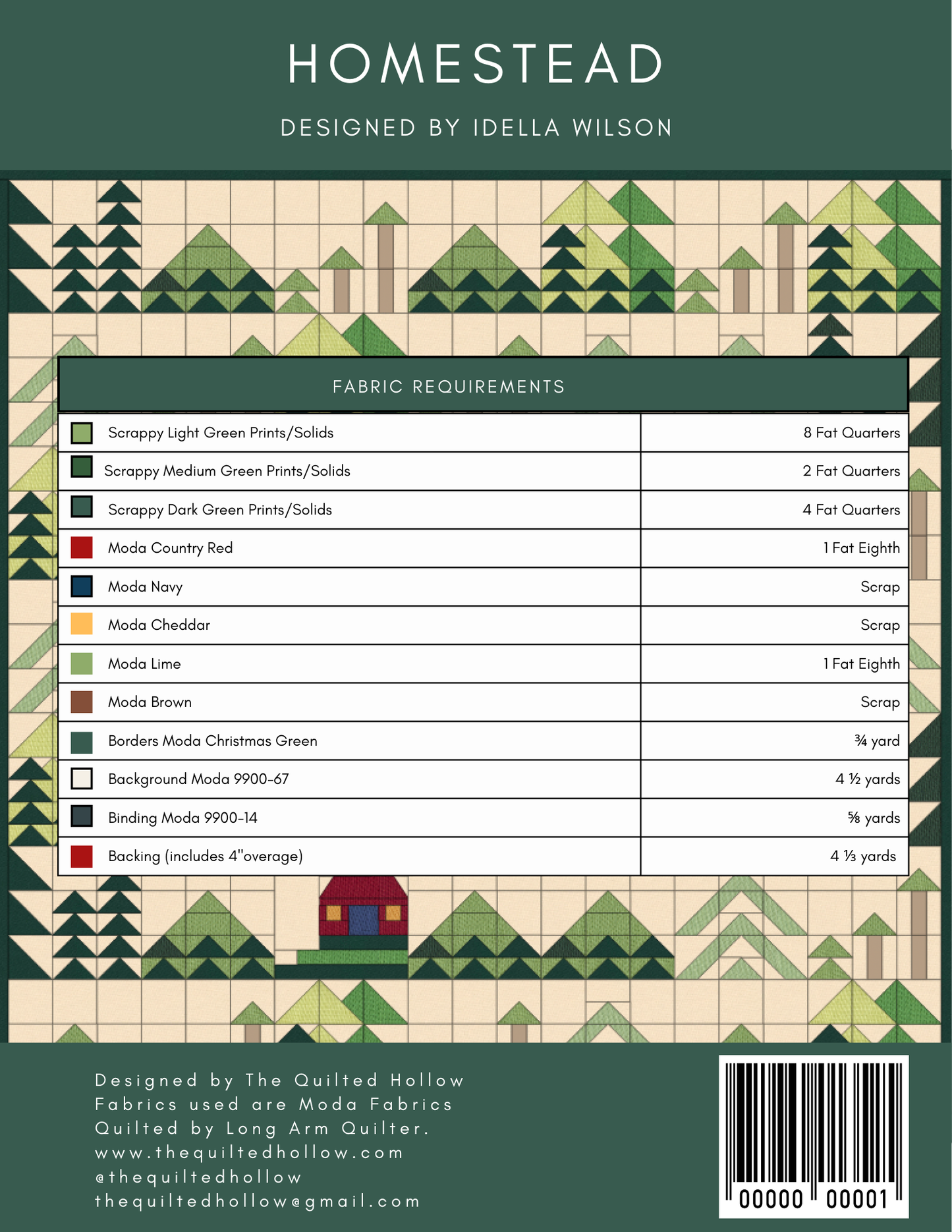 Homestead Quilt Pattern PDF